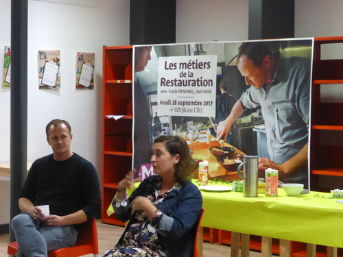 Mercredi des Métiers consacré aux métiers de la restauration et de l’hôtellerie avec le chef étoilé Frank Reminel et son épouse 