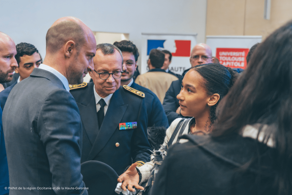 Visite du ministre de l&rsquo;Europe et des Affaires &eacute;trang&egrave;res &agrave; UT Capitole