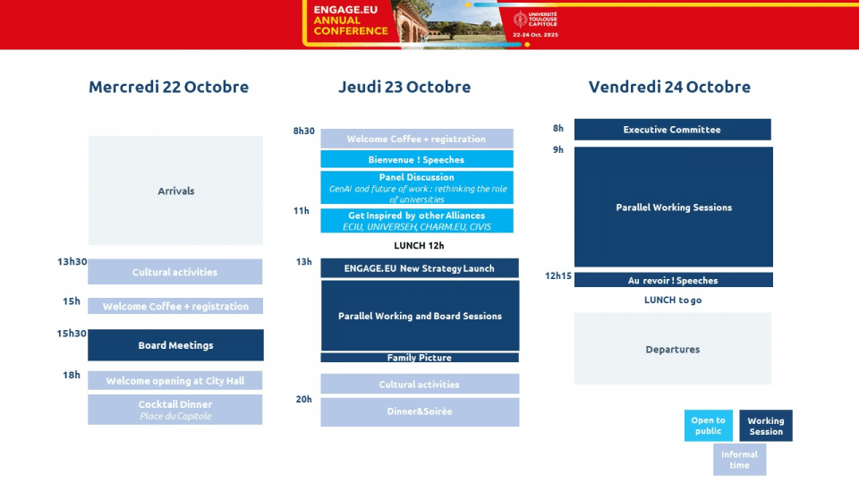 ENGAGE Annual event agenda