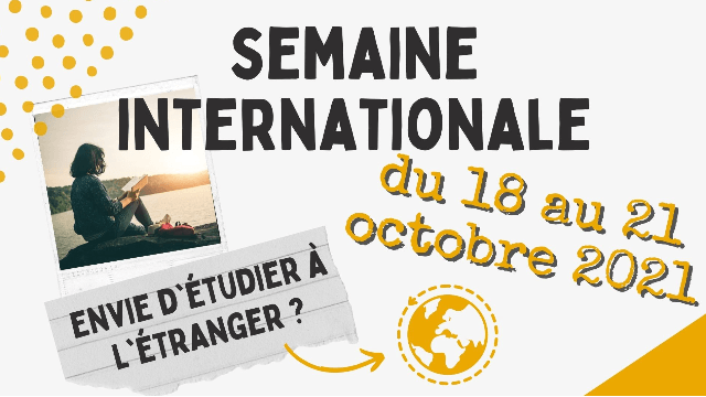 Semaine de la mobilité internationale : étudier à l'étranger en 2022-23