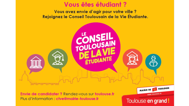 Dernière chance pour rejoindre le Conseil Toulousain de la Vie Étudiante!