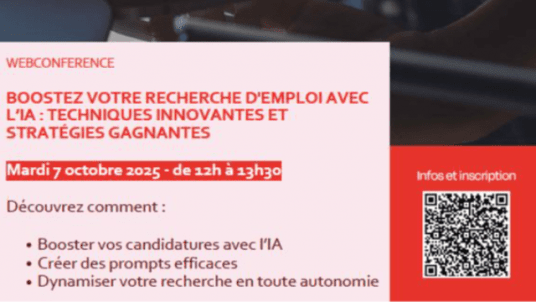 Webconférence : Boostez votre recherche d'emploi avec l'IA : techniques innovantes et stratégies gagnantes